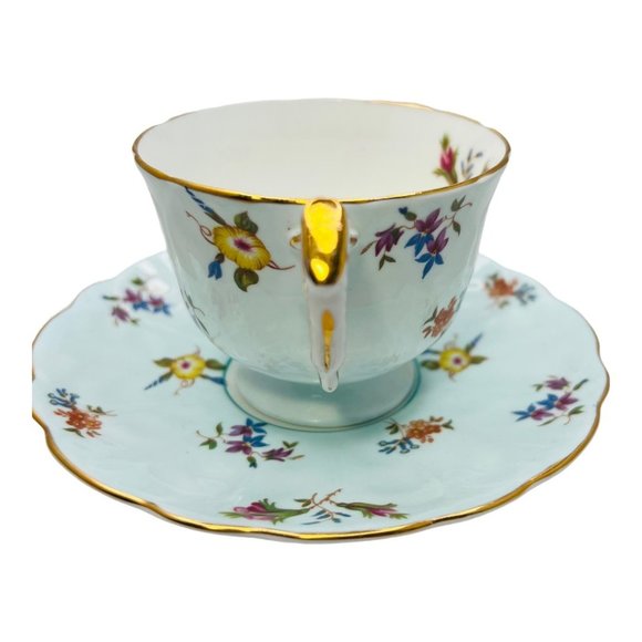 Aynsley Vintage English Fine Bone China Teacup & Saucer # 26 - Picture 7 of 10